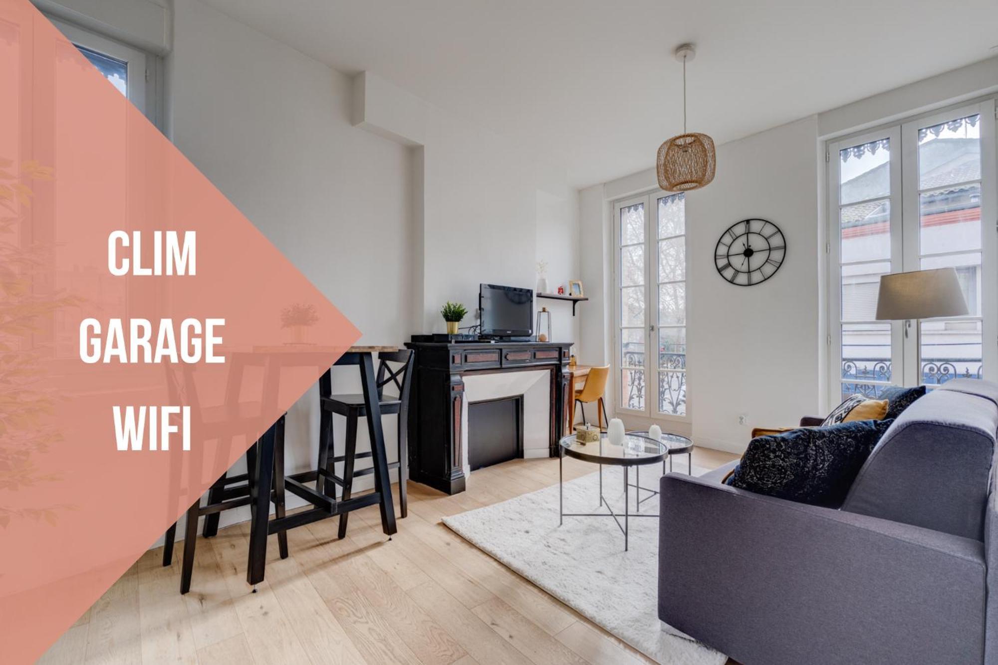 Studio Chic Et Lumineux, Garage, Wifi, Clim تولوز المظهر الخارجي الصورة